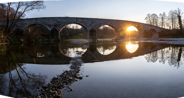 puente viejo de thur bischofszell - thurgau fotografías e imágenes de stock