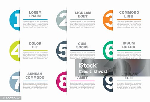 istock Infographic design template with place for your data. Vector illustration. 1372299948