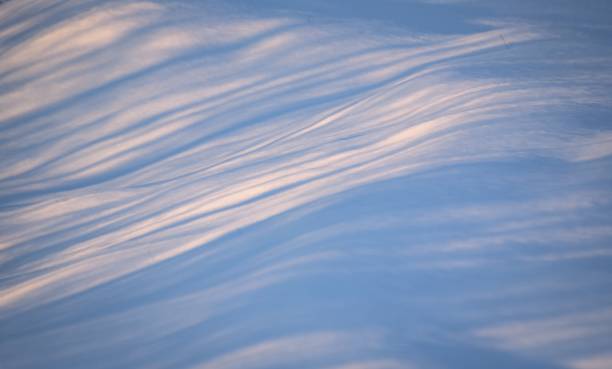 istock Textured fluffy snow in the Carpathians at sunset 1372300055