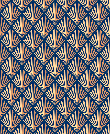Seamless Art-Nouveau Pattern in Vector.