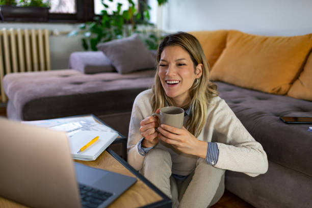 istock Woman working from home 1372303740