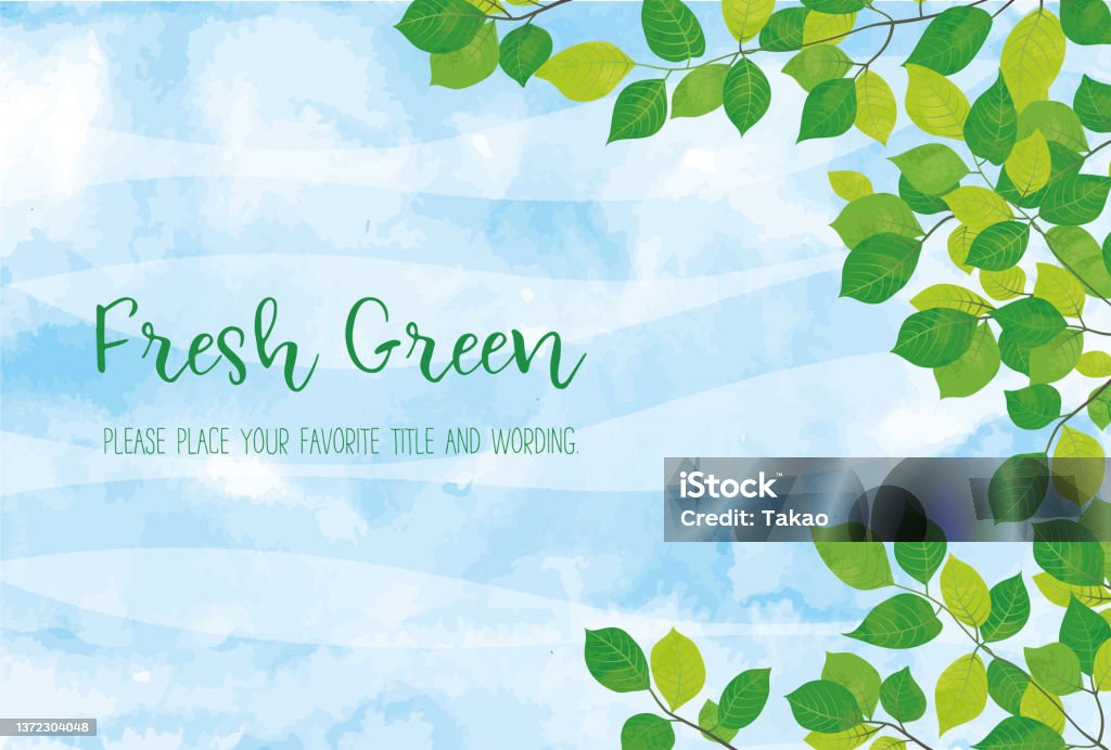 Refreshing Background Vector Refreshing Fresh Green Background Material Stock Illustration ...