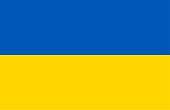 Flagge der Ukraine. Vektor-Illustration. Die Farbe des Originals.