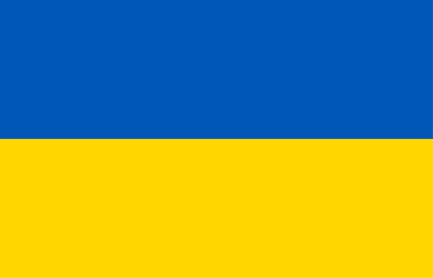 Flag of Ukraine. Vector illustration. The color of the original. Flag of Ukraine. Vector illustration. The color of the original. ukraine flag stock illustrations