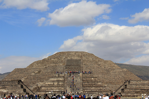 View of the Pyramid of the Moon Teotihuacan Mexico City, UNESCO World Heritage