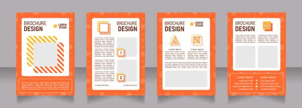 Vector illustration of Gym blank brochure design