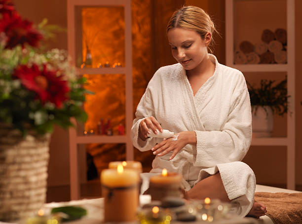 istock woman getting a beauty treatment 137230720