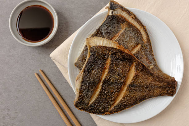 Grilled flounder Grilled flounder turbot stock pictures, royalty-free photos & images