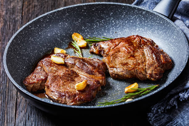 istock fried juicy chuck eye beef steaks, top view 1372308078