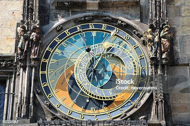 Relógio Astronómico De Praga República Checa - Fotografias de stock e mais imagens de Relógio de Sol - Relógio de Sol, Antigo, Antiguidade
