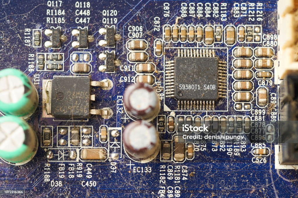 Outdated Computer Inside Old Computer System Unit With Spiderweb And Dust Inside Stock Photo ...