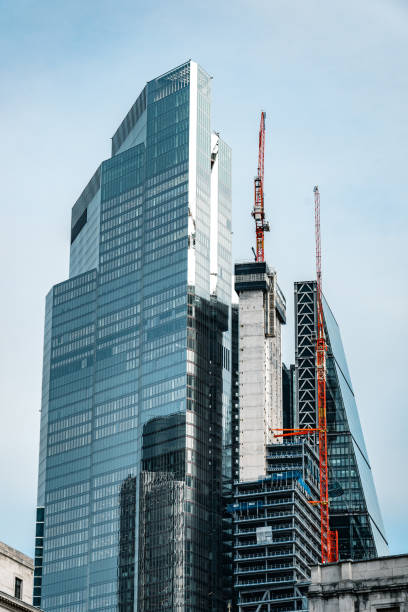 istock Construction with cranes in central London 1372322861