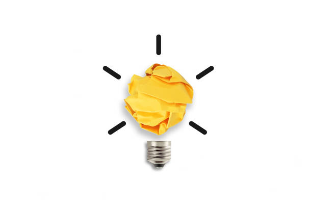 Light bulb big idea concept, creative idea, inspiration, new idea and innovation concept on white background