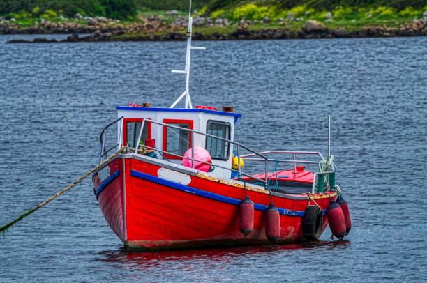 istock Red Fishing Boat 1372328447