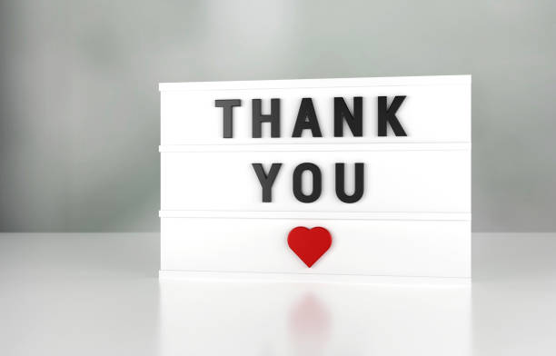 istock Thank You Written White Lightbox On Gray Background 1372329438