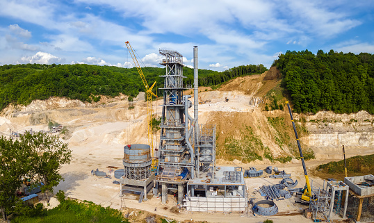 Open-cast quarry in Pennsylvania, USA