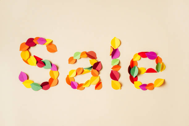 istock Autumn leaves forming word Sale 1372333306