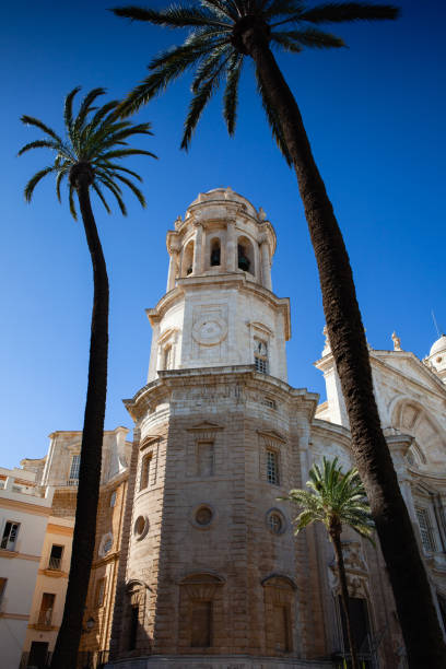 istock Bottom view on Cadiz Cathedral, Spain. 1372334669