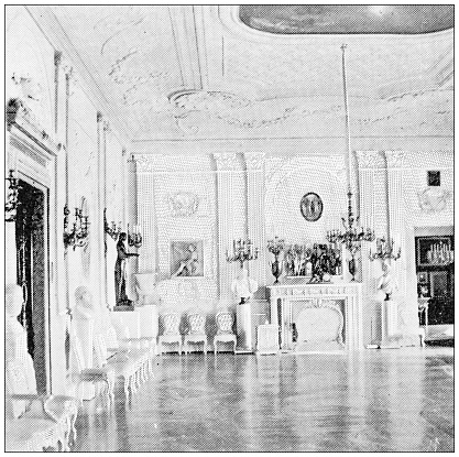 Antique travel photographs of St. Petersburg: Hall of Busts