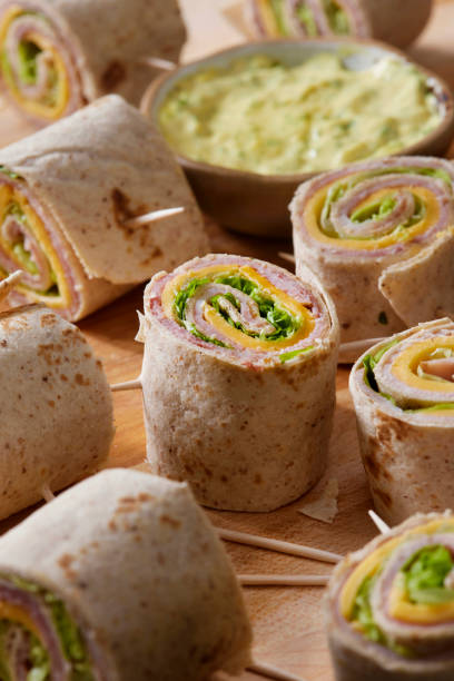 istock Ham, Lettuce and Cheese Tortilla Bites 1372352822