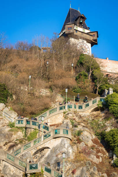 istock Clocktower and staircase at Graz Austria 1372356504