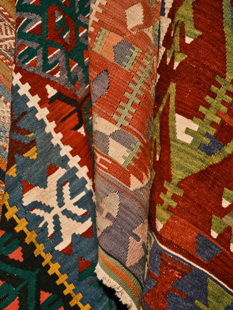 istock Traditional colorful old turkish carpet 1372356572