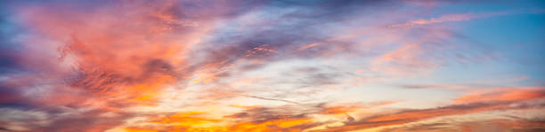 istock Colorful sunset, sunrise sky with clouds. Nature background 1372358110