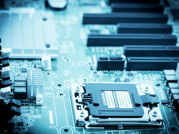 istock Detail of a computer motherboard 1372362842