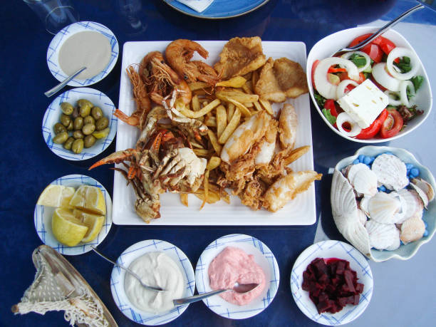 istock greek meze style dishes on the table 1372362862