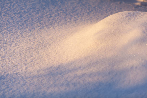 Clean, white snow close-up. Winter background. Snow surface. Fresh fluffy white snow texture.White snowflakes. High quality photo