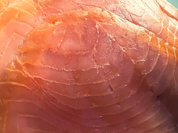 Slices of a delicious smoked salmon.