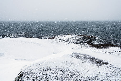 A powerful Winter storm on Nova Scotia's Atlantic coast.