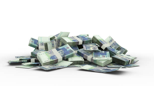 istock 3D Stack of 1000 Pakistan Rupee notes Isolated on white background 1372368443