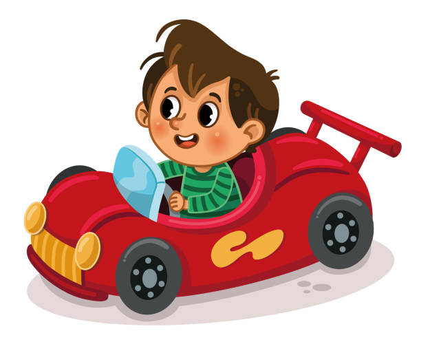 Kid Driving Toy Car Illustrations, Royalty-Free Vector Graphics & Clip Art  - iStock
