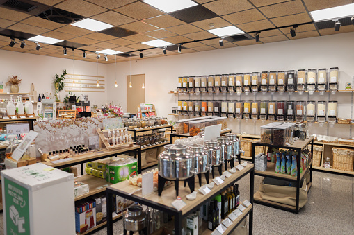Real business zero waste store space merchandise display