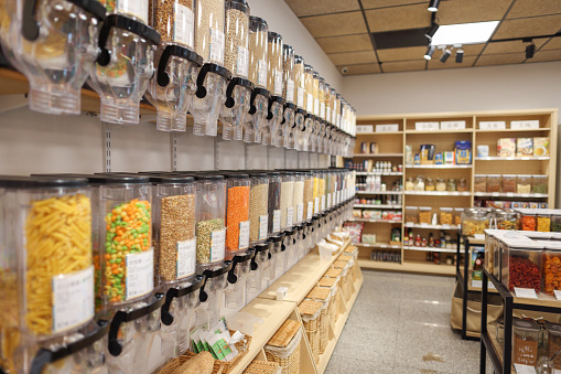 Real business zero waste store space merchandise display