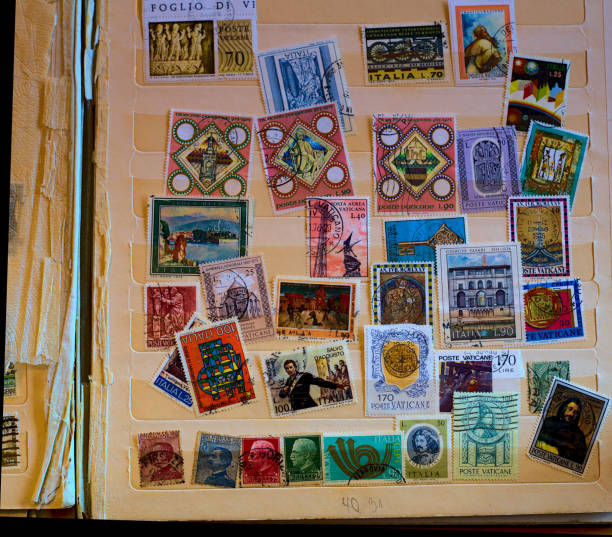 istock collection of postal stamps 1372370481