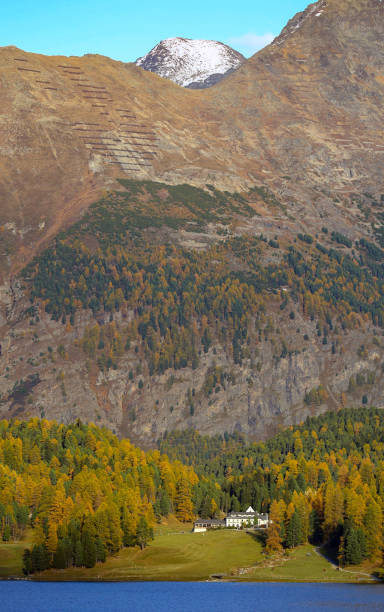 istock St. Moritz, Switzerland in autumn 1372375345