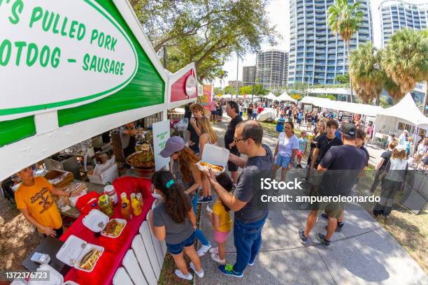 Coconut Grove Art Festival Miami Florida United States Of America Usa Stock Photo - Download Image Now