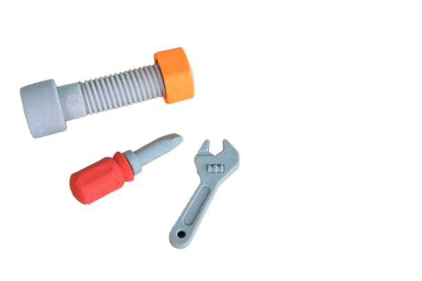 istock Construction tool equipment set. Repair, maintenance and DIY concept 1372377882