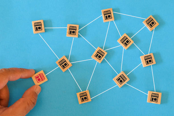 istock Franchise marketing system in global network connection conceot 1372378109