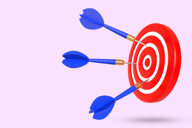 istock Target and darts. Business challenge failure concept.3d render illustration. 1372380843