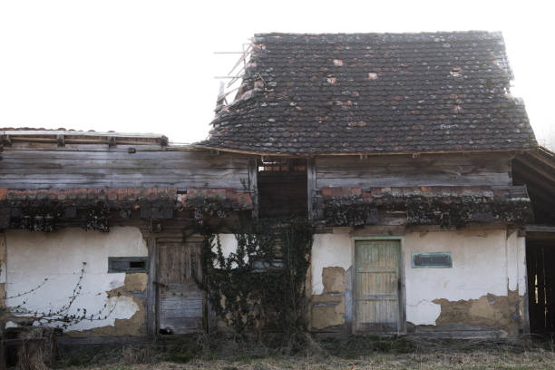 istock Abandoned traditional old wooden house. 1372382545