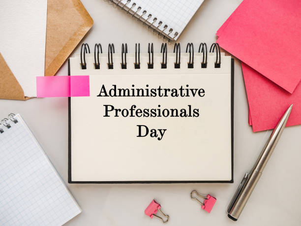 istock Happy Administrative Professionals Day. Greeting Card. Close-up 1372389414