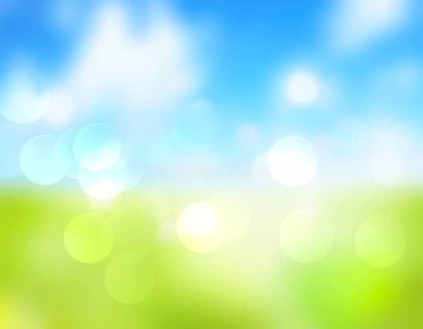 istock Spring summer sky natural blurred background.Illustation easter wallpaper. 1372390682