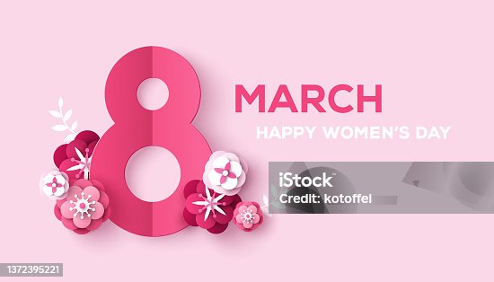 istock March 8 paper cut flowers banner 1372395221