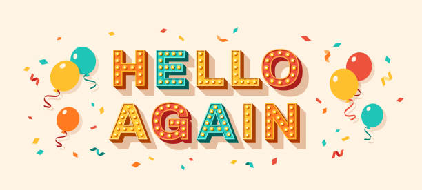 Hi Again 760+ Hello Again Stock Illustrations, Royalty-Free Vector Graphics ...