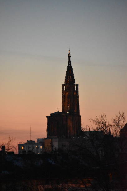 istock Strasbourg Cathedral at dusk 1372396378