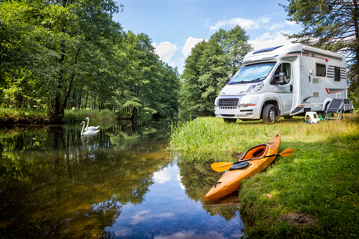 Vacaciones en Alemania - recreación de verano en el río photo