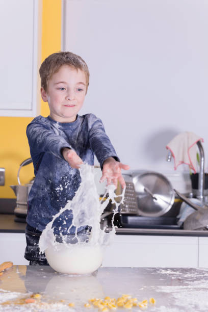 istock Little boy - home alone 1372402810